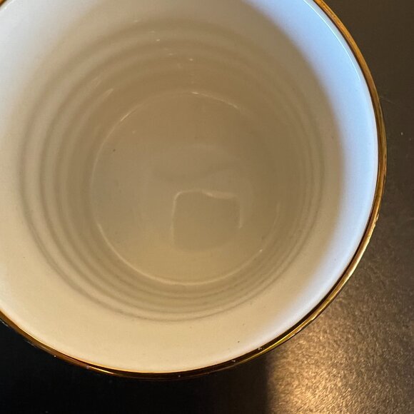 OPALHOUSE Letter J  Initial Monogram Pink & Metallic Gold Ceramic Mug ~ Ribbed - Picture 8 of 11